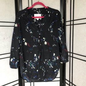 Amour Vert Silk Tunic Blouse SzS